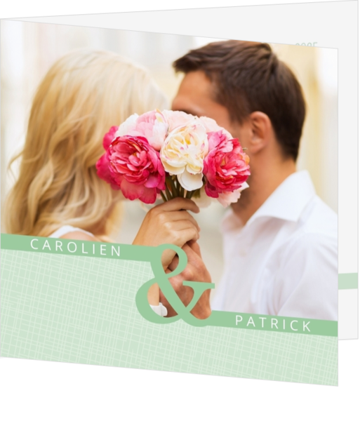 Moderne trouwkaarten - kaart 124126BA