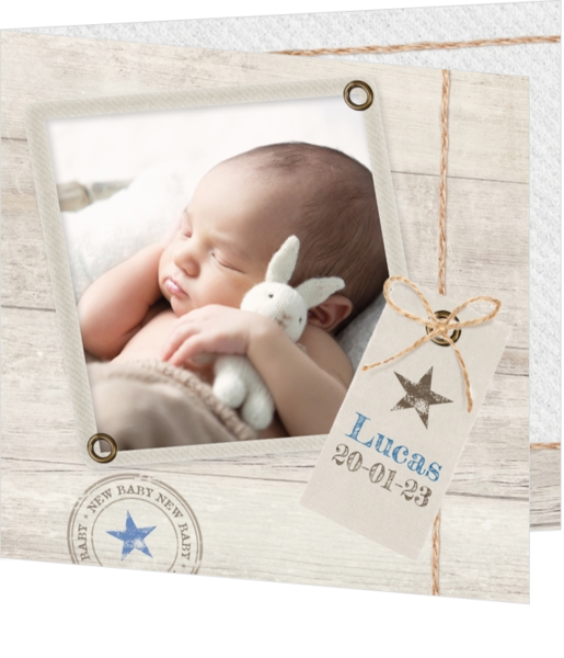 Geboortekaartjes collectie Happy Baby - kaart 117005