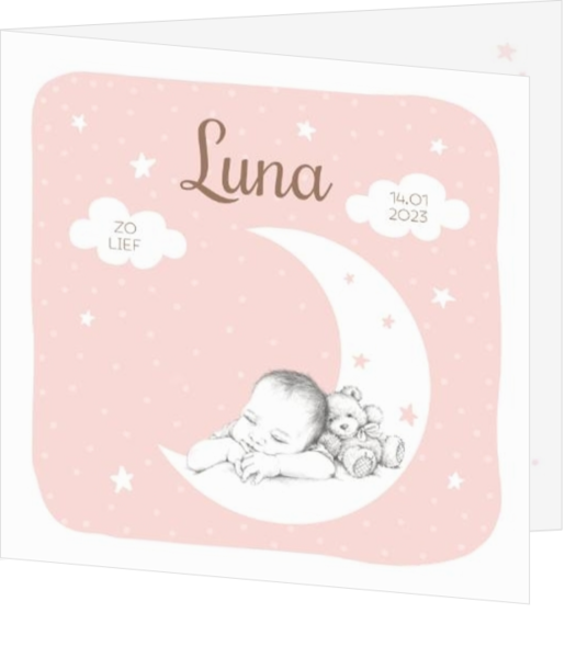 Geboortekaartjes collectie Happy Baby - kaart 211022-00