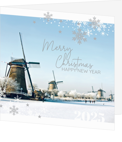Kerstkaarten met Holland thema - kaart 133931