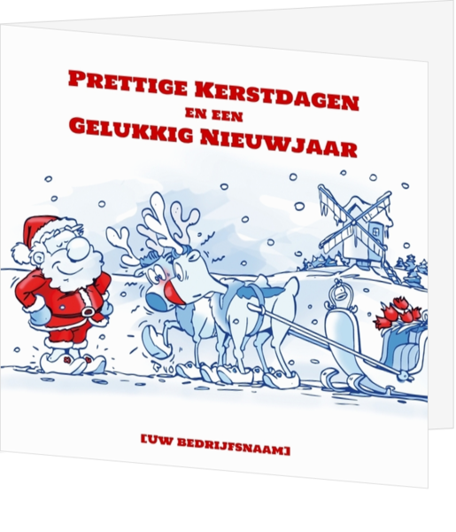 Kerstkaarten met Kerstman thema - kaart 139053