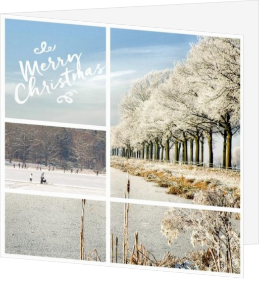 Kerstkaarten met Holland thema - kaart K-509