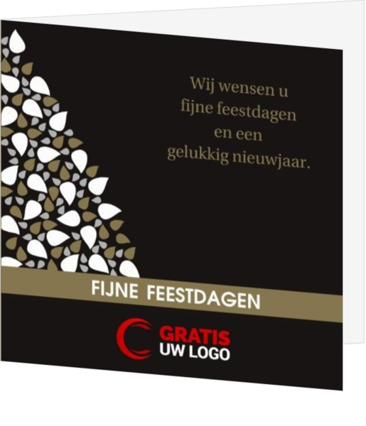 Zakelijke Kerstkaart met Logo - kaart K-209