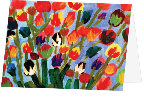 Bloemen en bloemist branche Kerstkaarten  - kaart KGD001