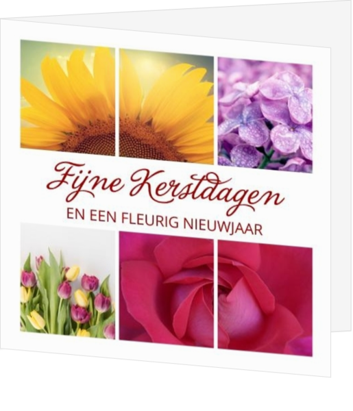 Bloemen en bloemist branche Kerstkaarten  - kaart LCD337
