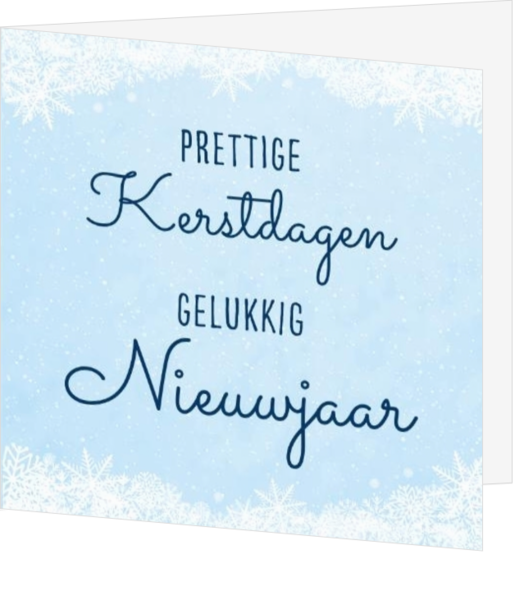 Kerstkaart met Sneeuw thema - kaart LCD336