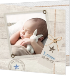 Geboortekaartjes collectie Happy Baby - kaart 117005