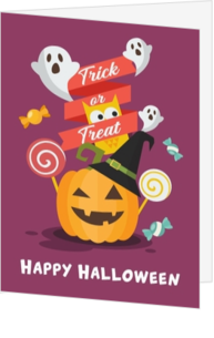 Halloween kaart sturen - kaart LCD111
