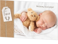 Geboortekaartjes met eigen foto - kaart 211011-00