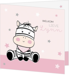 Geboortekaartjes collectie Happy Baby - kaart 211025-00
