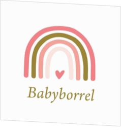 Babyborrelkaartje & kraamfeest - kaart KB768-M