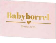 Babyborrelkaartje & kraamfeest - kaart KB792 M