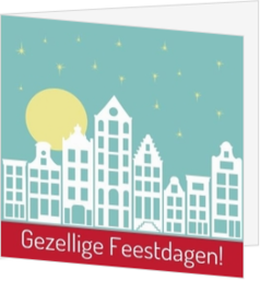 Kerstkaarten met Amsterdam thema - kaart K-326