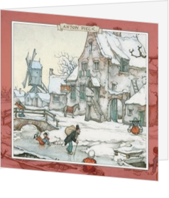 Winter thema kerstkaarten - kaart KA-12825