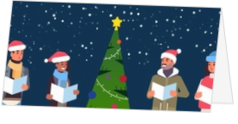 Kerstkaarten met Cartoon thema - kaart LCD338