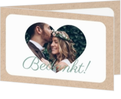 Bedankkaartjes bruiloft - kaart LCT057_bk