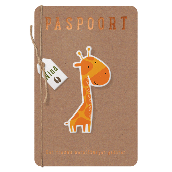 Paspoort en ID-kaart geboortekaartjes - kaart 717041