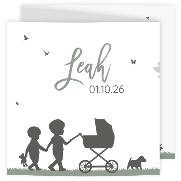 Groot gezin geboortekaartjes - kaart LC750-JJ