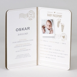 Paspoort en ID-kaart geboortekaartjes - kaart 589024