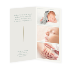 Trendy geboortekaartjes - kaart LC809-J