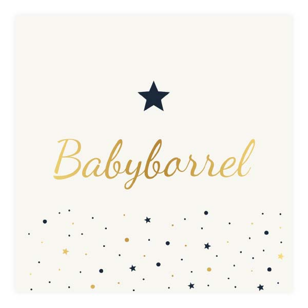 Babyborrelkaartje & kraamfeest - kaart KB746-J
