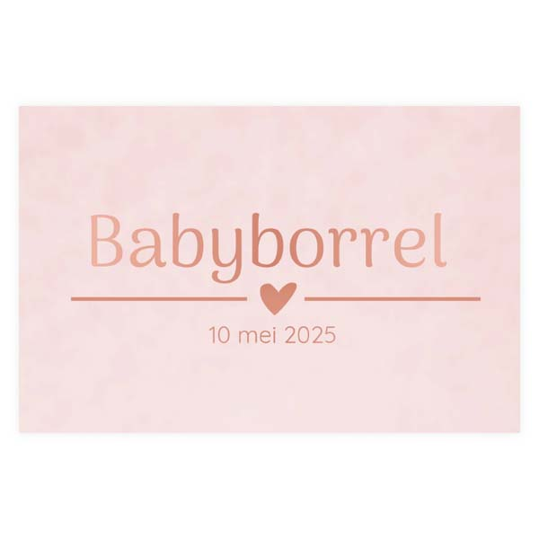 Babyborrelkaartje & kraamfeest - kaart KB792-M2