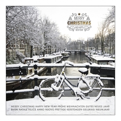 Kerstkaarten met Amsterdam thema - kaart 1163