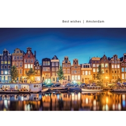 Kerstkaarten met Amsterdam thema - kaart 8167
