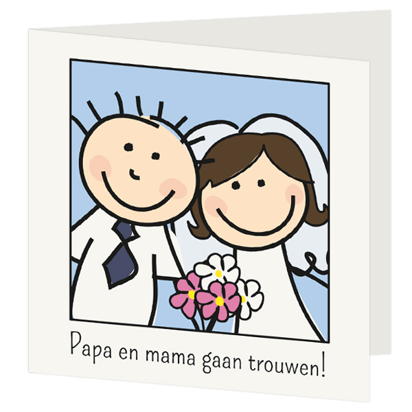 Bruiloft uitnodiging kaarten - kaart T071