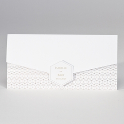 Trouwkaarten in Wit en Crème - kaart 108065