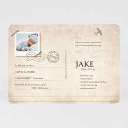 Paspoort en ID-kaart geboortekaartjes - kaart 581031