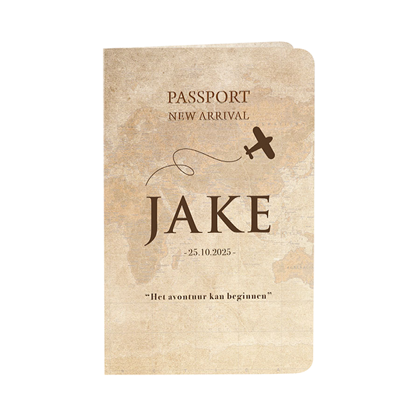Paspoort en ID-kaart geboortekaartjes - kaart 581031