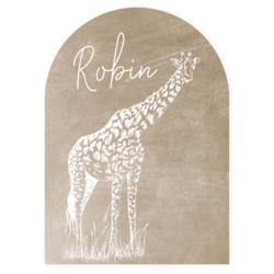 Geboortekaartje met giraf - kaart LCD367
