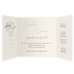 Bruiloft uitnodiging kaarten - kaart LCD376
