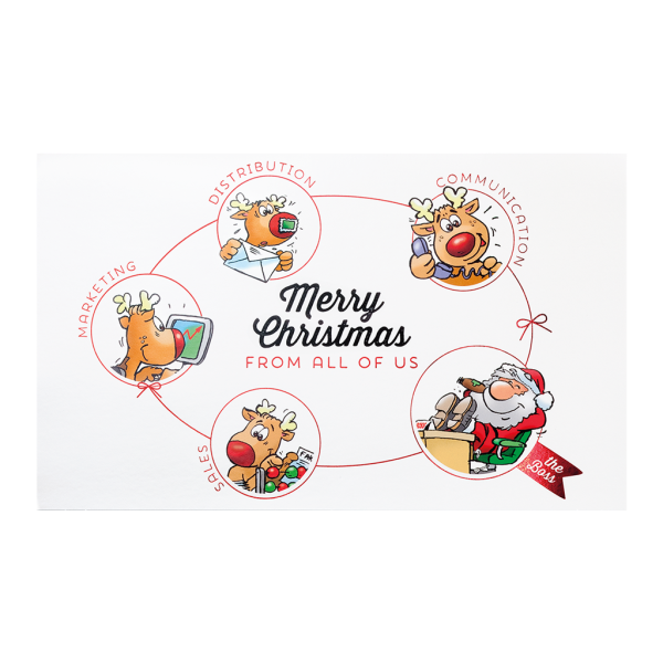 Kerstkaarten met Cartoon thema - kaart 734115BN